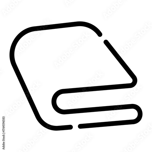 towels line icon