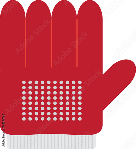 빨간 작업 장갑 코팅 반코팅 장갑01