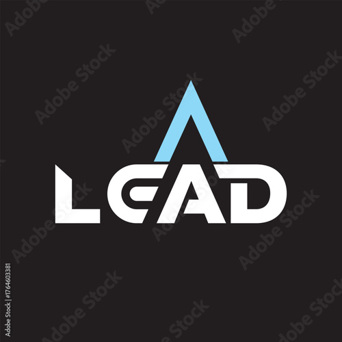 letter LEAD vector wordmark logo typography. Symbol concept.