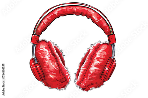 earmuffs stock image isolated vector style