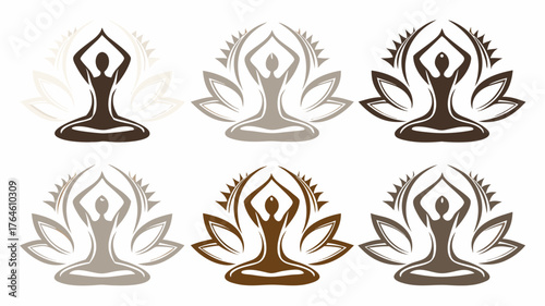 Find Inner Peace with Yoga Poses, Perfect for Wellness Designs and Mindful Meditation Practices, Inspiring Serenity and Balance in Every Project