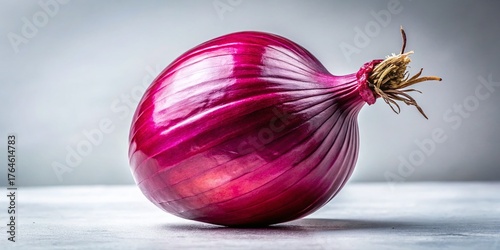 Vibrant Magenta Onion Peel on White Background – Natural Sheen & Texture