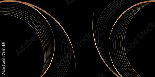 Black and Gold Premium Background. Creative Flyer Premium Luxury Template. Cool Anniversary Card. Grand Celebration Banner for Wedding and Engagement. Premium Thank You Design. Event Conference Post.