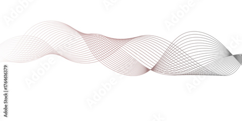 abstract wave element for design pink and white. Design template for cover, business. Abstract dynamic color lines, waves. Vector geometric backgrounds.	