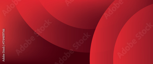 Red abstract background. Dynamic shapes composition. Eps10 vector