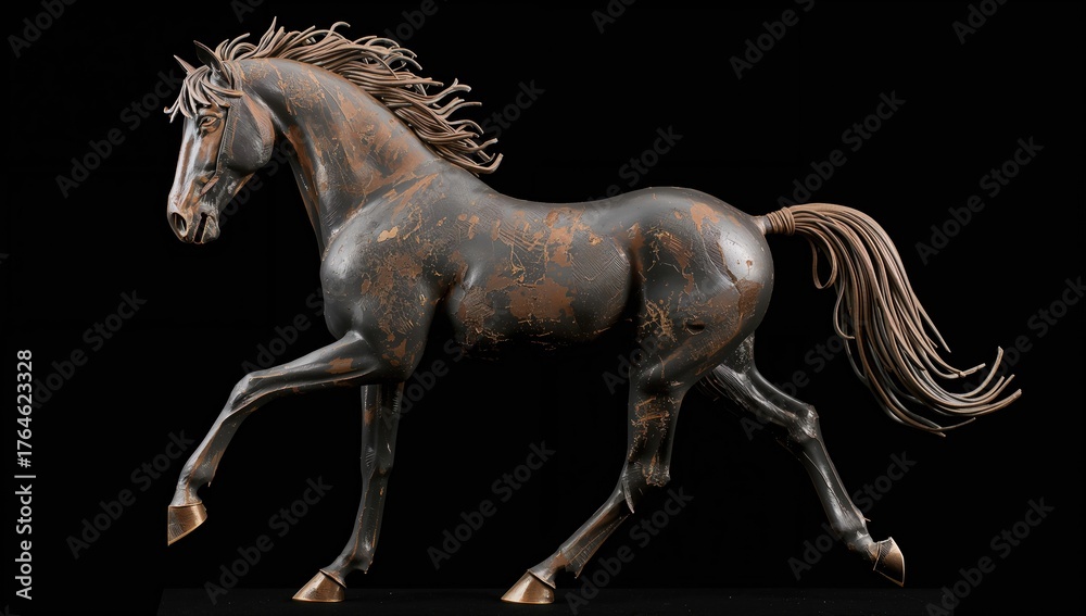 Fototapeta premium Eco-friendly metal steed