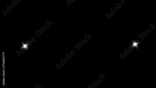 Wallpaper Mural Twinkling stars line animation, white luxury sparkling glitter star dust trail, white cartoon blinking stars, flat vector doodles, sparkle glitter light effect, animated shine star on black screen. 4k Torontodigital.ca