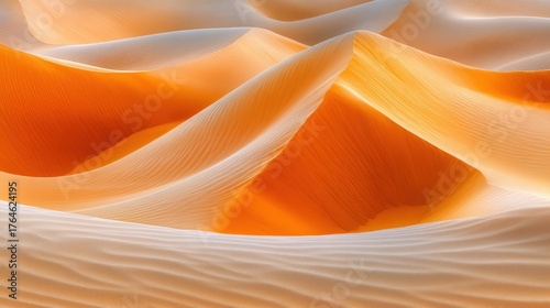 Fototapeta Naklejka Na Ścianę i Meble -  Abstract desert dune patterns in warm hues
