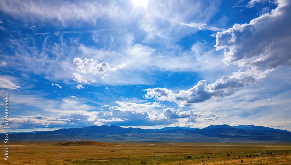 Fototapeta premium Sky over the valley today