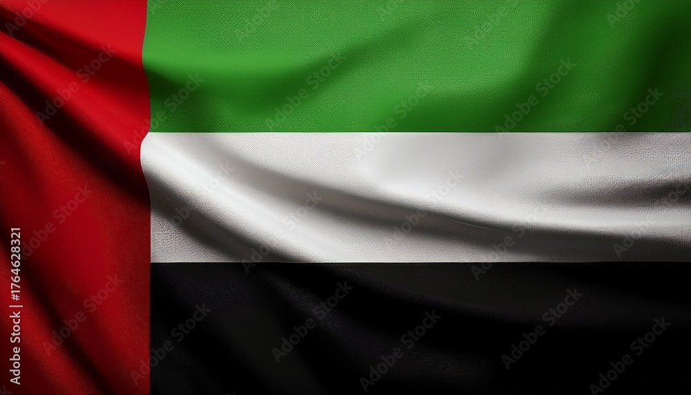 Obraz premium UAE Flag Waving Background