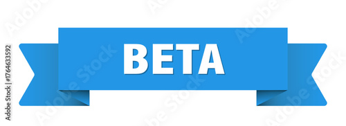 beta ribbon isolated on transparent background. beta ribbon