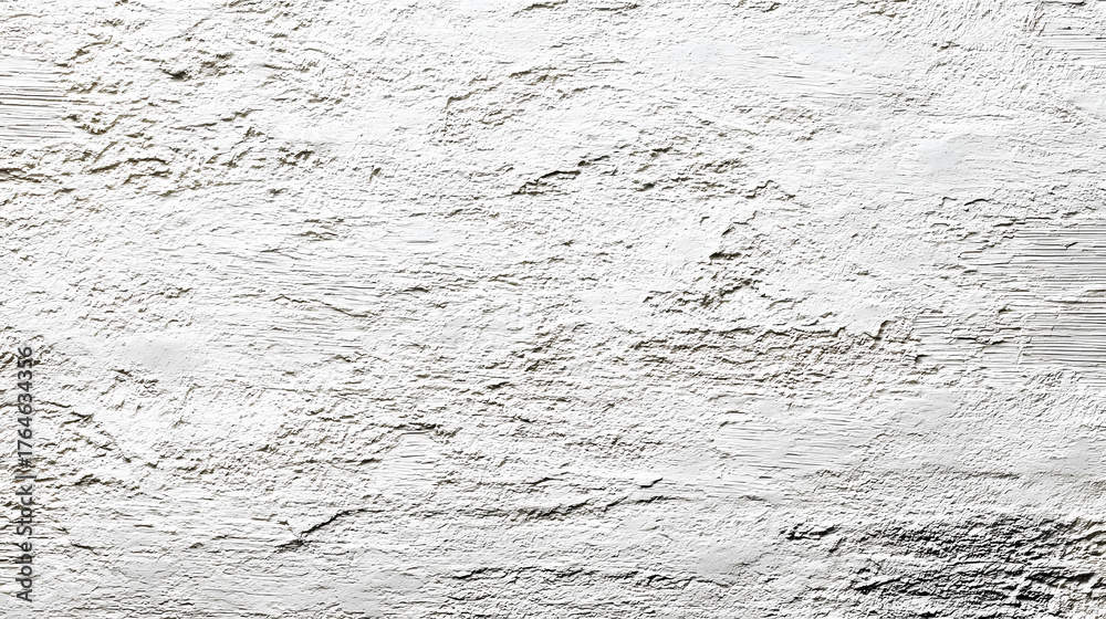 Fototapeta premium Close-up view of textured plaster surface with subtle shadows and contours, an abstract background of a wall