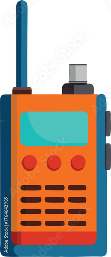 Walkie talkie vector illustration | Radio communication device graphic