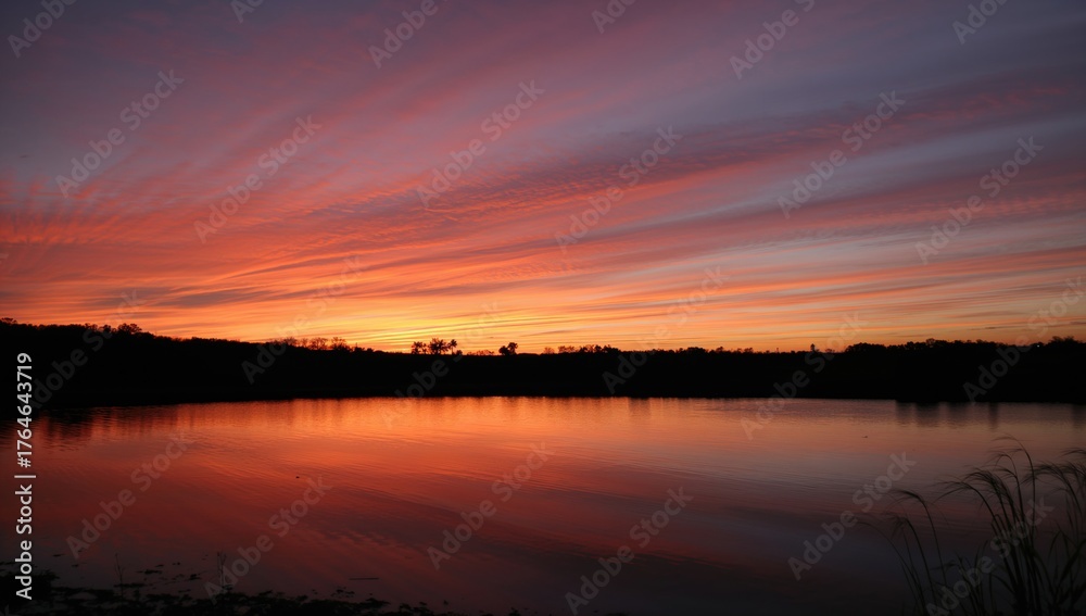 Fototapeta premium A Stunning Photograph of the Evening Sky