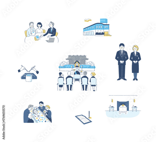 仏事のさまざまなイメージ　セット7