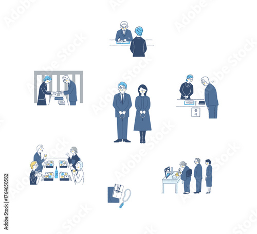 仏事のさまざまなイメージ　セット6