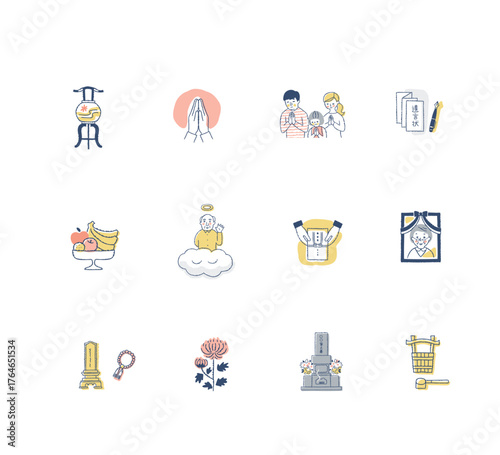 仏事いろいろ　アイコンセット3