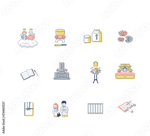 仏事いろいろ　アイコンセット2