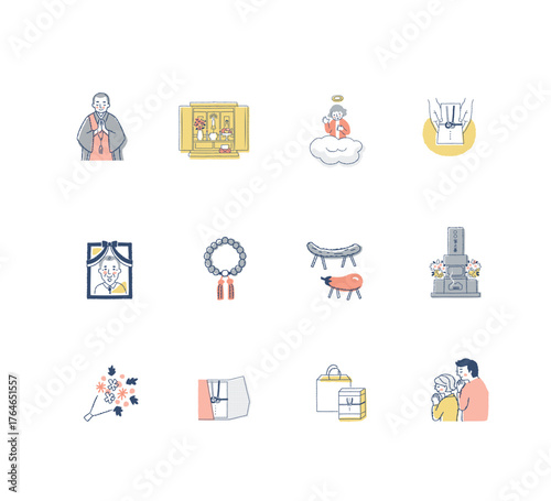 仏事いろいろ　アイコンセット1