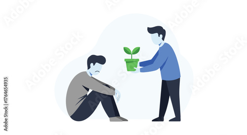 Offering Help and Support to Someone in Need of Growth