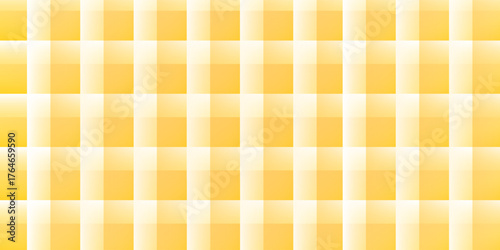 Yellow gingham or vichy pattern. Autumn or Thanksgiving day textile print for tabletop, picnic blanket, basket napkin, shirt or handkerchief. Cotton, linen or flannel design. Vector flat illustration.