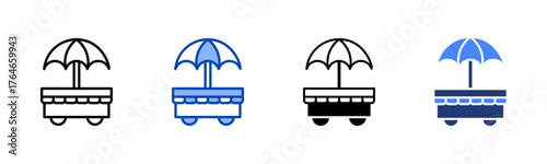 Entrepreneurship icon set multiple style collection