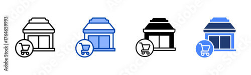 Independent icon set multiple style collection