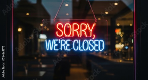 Neon sign displaying 