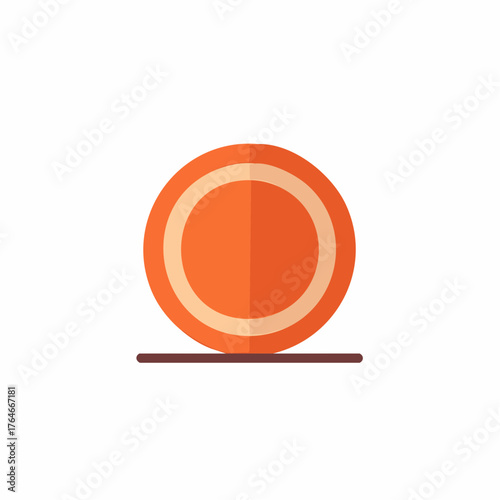 Orange Clay Target for Shooting Sports and Recreation