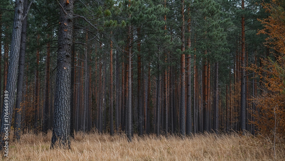 Obraz premium Sap extraction from pine trees leads to the production of raw materials like gondorukem and turpentine for industrial use.