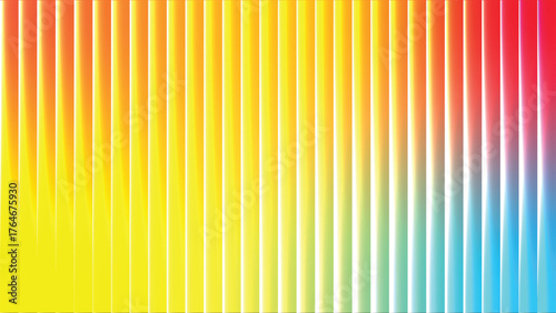A vibrant vertical gradient of rainbow colors from yellow to blue
