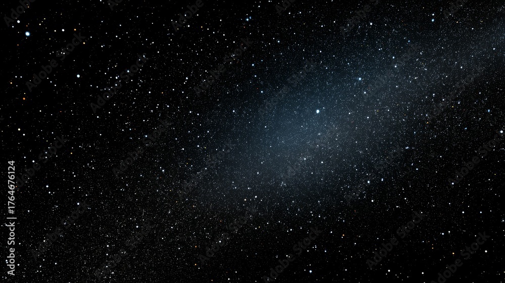 Fototapeta premium Vast starry night sky with countless stars and subtle nebula