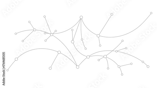 Abstract network diagram with connected nodes