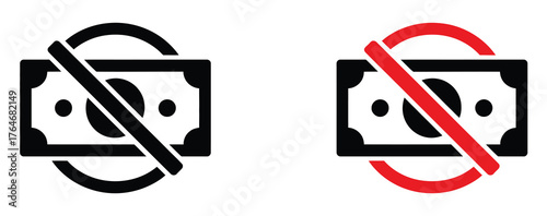 WebSay no to money laundering with this bold symbol, promoting financial transparency and ethical business practices, ideal for banking and compliance materials, digital art, and educational resources