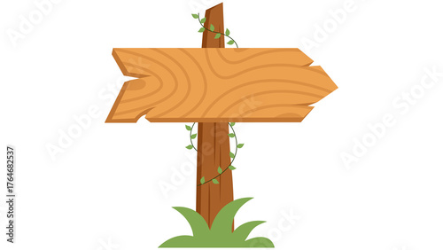 Wooden direction signboard with arrows PNG, wood signpost PNG