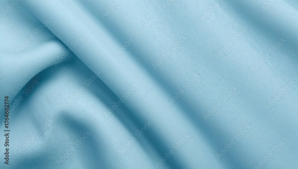 Fototapeta premium This delicate blue felt provides a calming background, representing a tranquil and collected visual peace