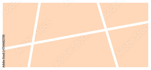 Rectangle photo collage template with a mosaic-style layout