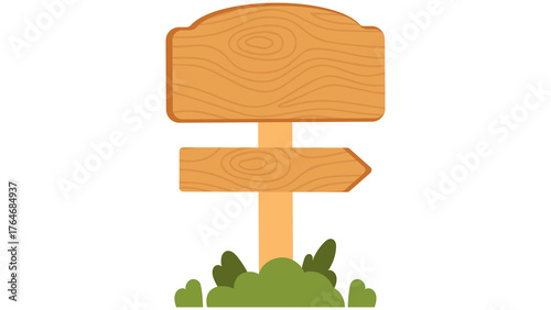 Wooden direction signboard with arrows PNG, wood signpost PNG