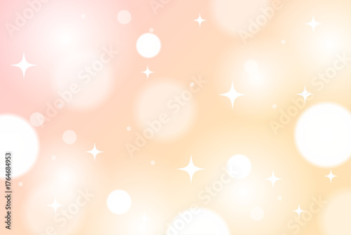 オレンジ色のかわいい背景素材