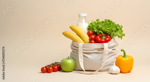 Healthy Groceries Shopping and Wellbeing Habits Promoting Balanced Diet and Conscious Consumerism for a Sustainable Lifestyle with Fresh Food Choices and Nutritional Value
