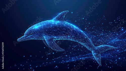 Abstract dolphin design