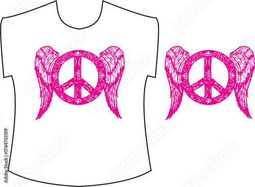 Angel Wings Symbol T-shirt