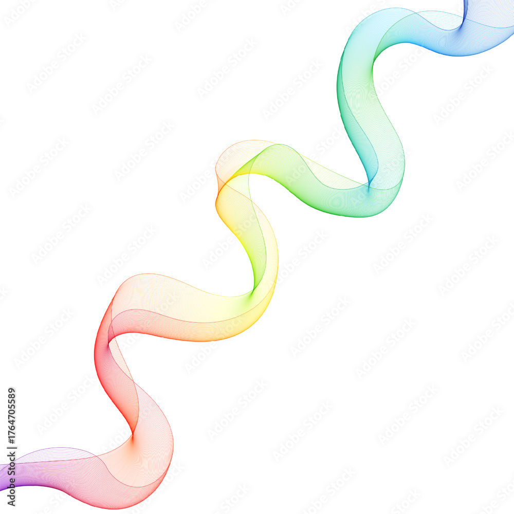 Obraz premium Elegant horizontal energy flow for futuristic and technology-related backgrounds. Eps 10