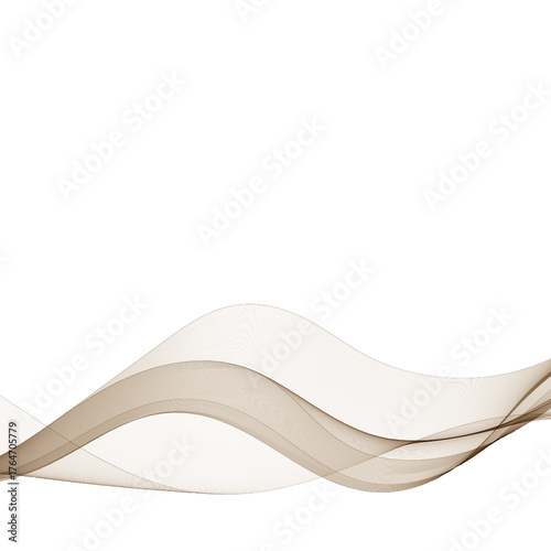 Rich abstract curve in mocha color symbolizing stability and comforting warmth. Eps 10