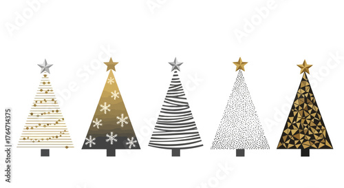 Festive Christmas Tree Lineup A Stylish Holiday Collection