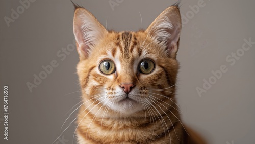 Charming big-eyed Bengal cat