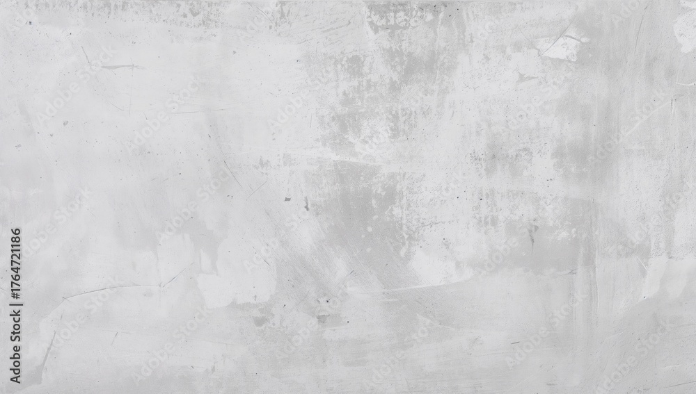 Naklejka premium Textured light gray concrete wall with visible scuffs and marks