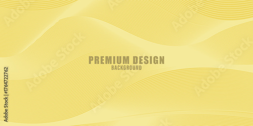 Contemporary technology cover design. Gold background with geometric pattern, and gold (guilloche curve). Premium gold vector technology background for business templates, digital certificates
