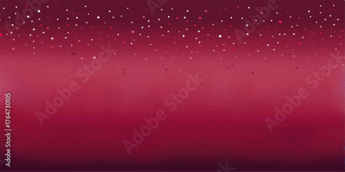 Red Christmas holiday backgrounds design with bright snow, stars, vector illustrations, glitter, and abstract light particles animation