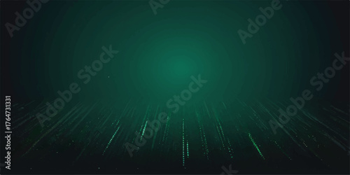 Bright green abstract background illustration with blurred lines and subtle blue texture design